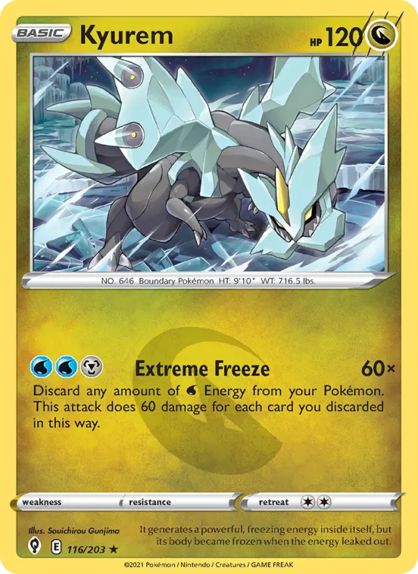 Kyurem, Pokémon card