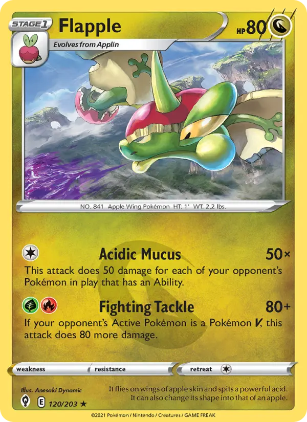 Flapple, Pokémon card