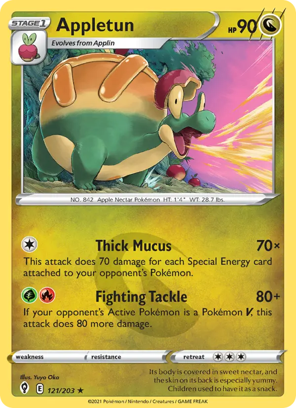 Appletun, Pokémon card