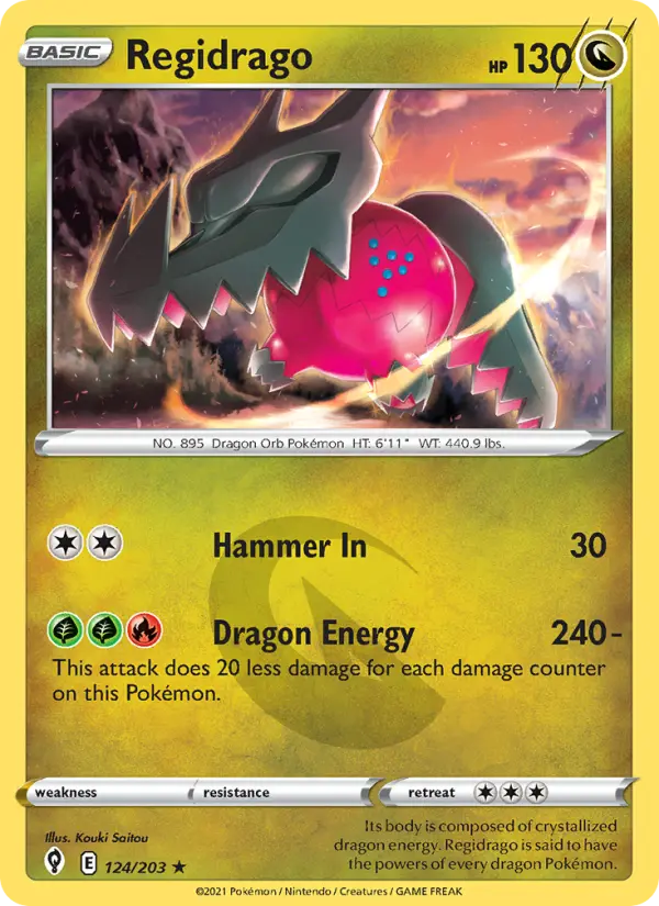 Regidrago, Pokémon card