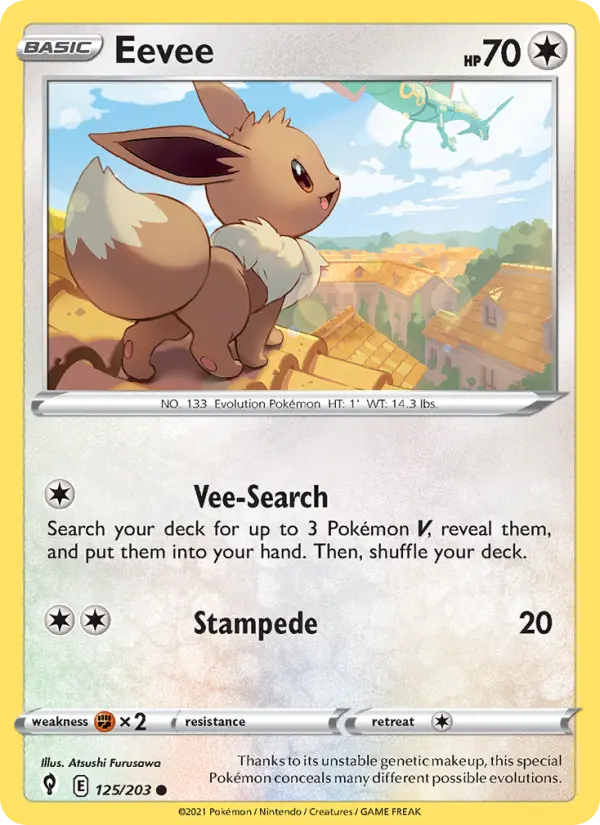 Eevee, Pokémon card