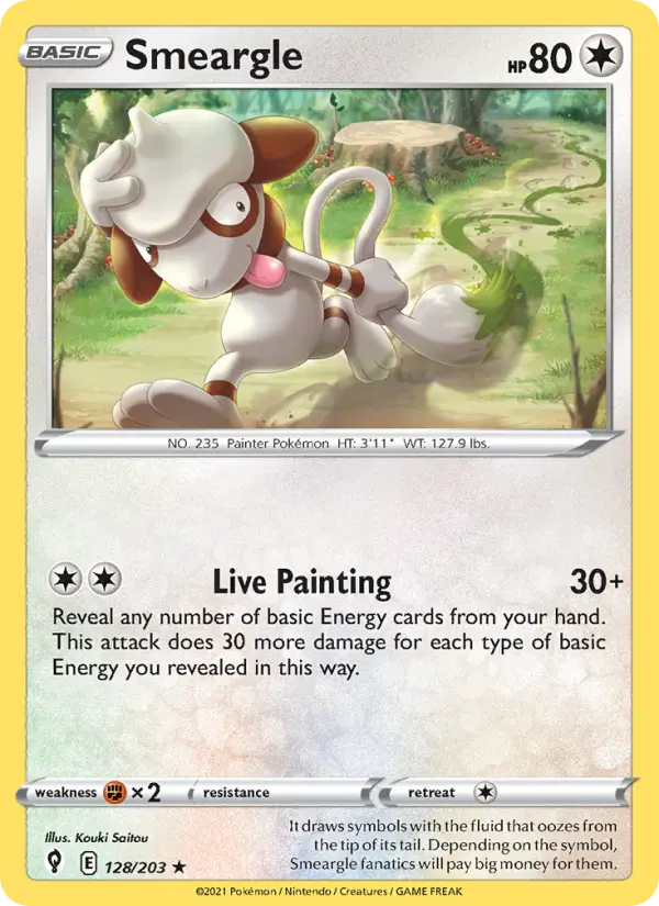 Smeargle, Pokémon card