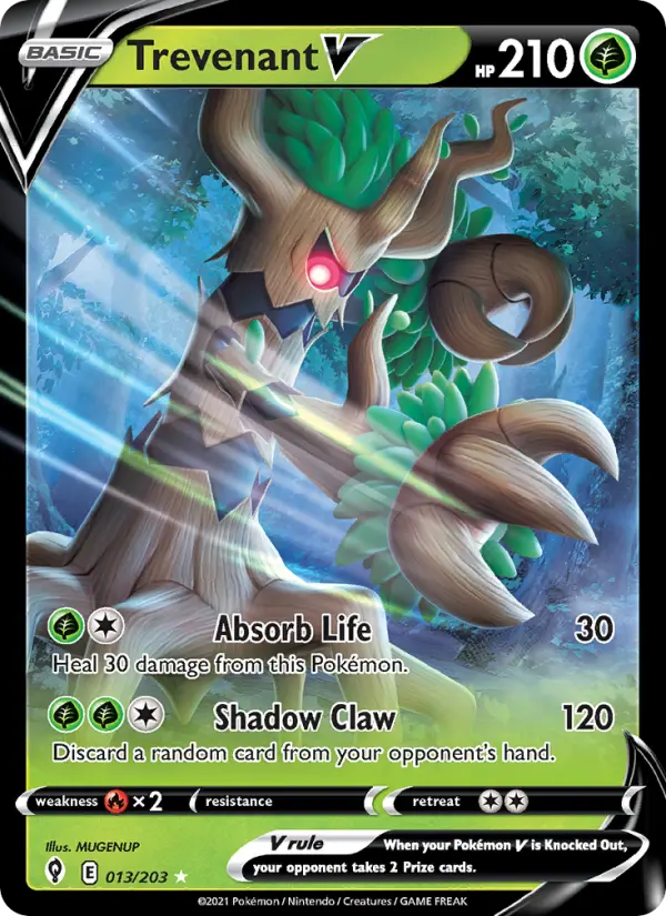 Trevenant V, Pokémon card
