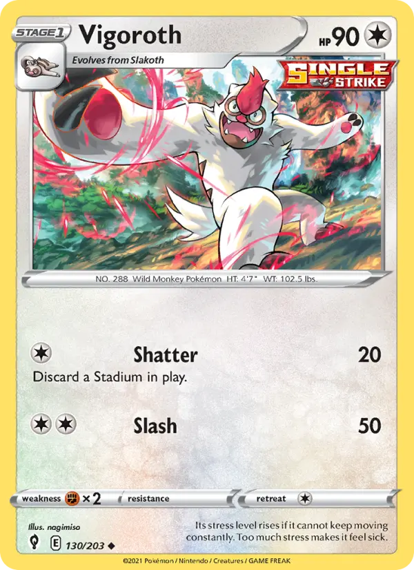 Vigoroth, Pokémon card