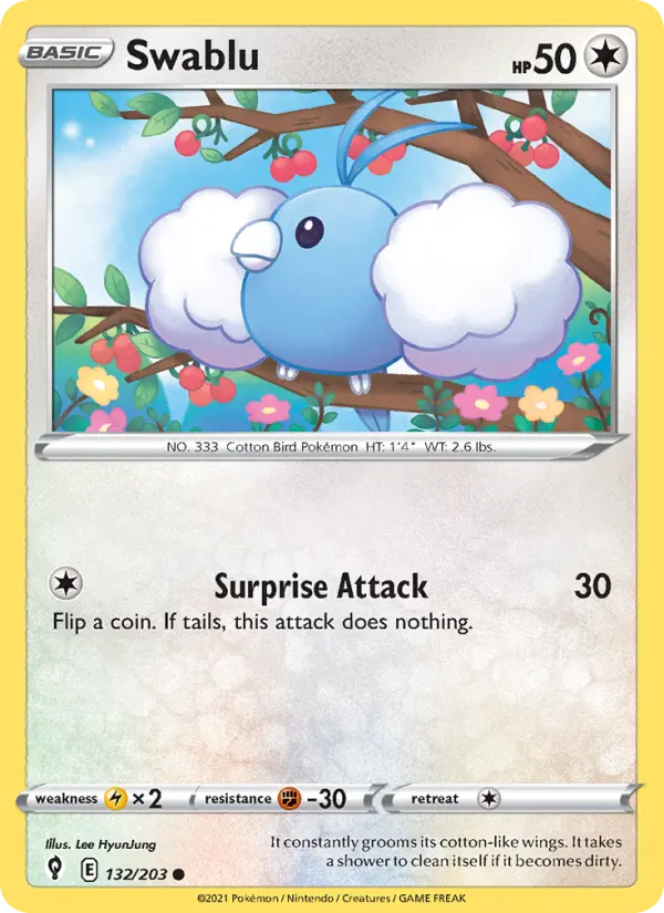 Swablu, Pokémon card