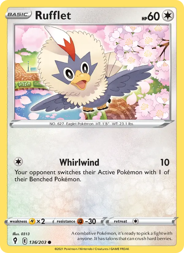 Rufflet, Pokémon card