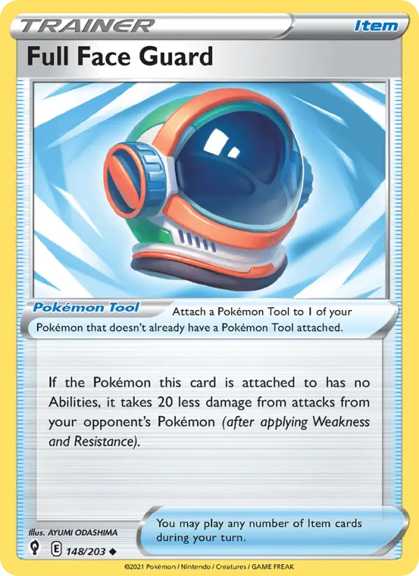 Full Face Guard, Pokémon card