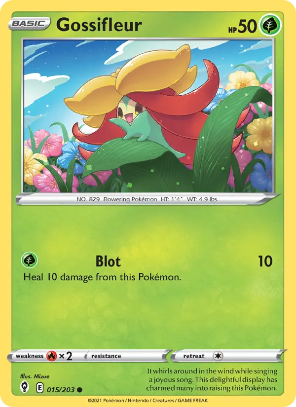Gossifleur, Pokémon card