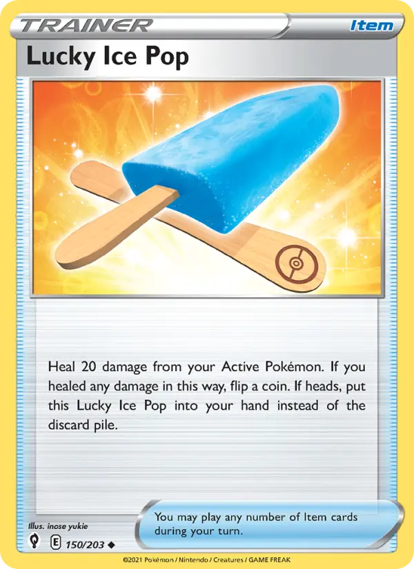 Lucky Ice Pop, Pokémon card