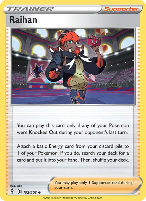 Raihan, Pokémon card
