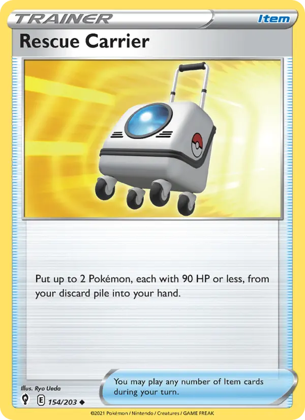 Rescue Carrier, Pokémon card