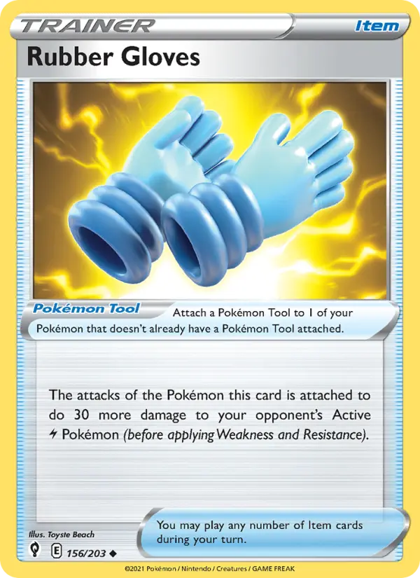 Rubber Gloves, Pokémon card