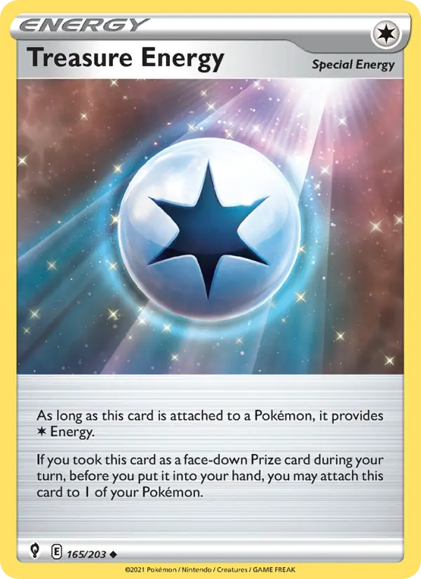 Treasure Energy, Pokémon card