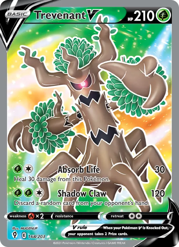 Trevenant V, Pokémon card