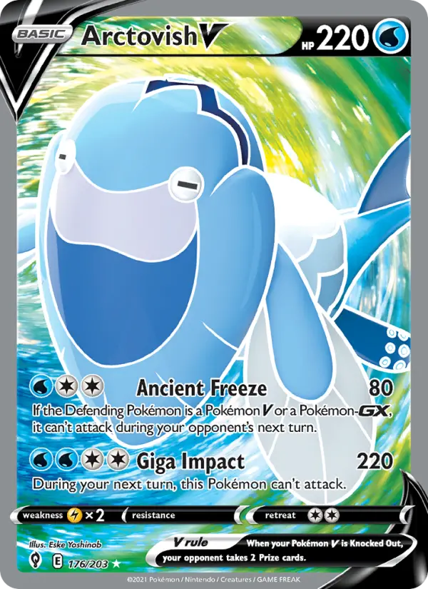 Arctovish V, Pokémon card