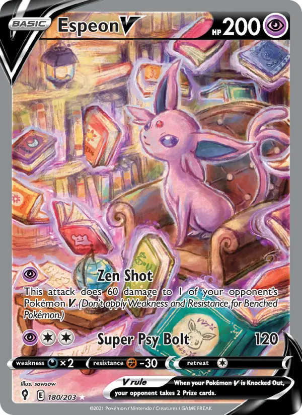 Espeon V, Pokémon card