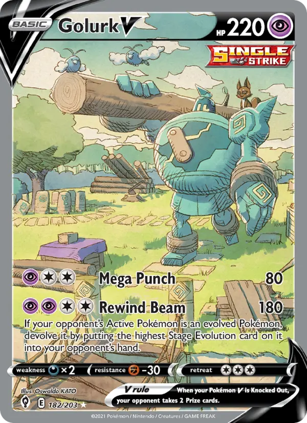 Golurk V, Pokémon card