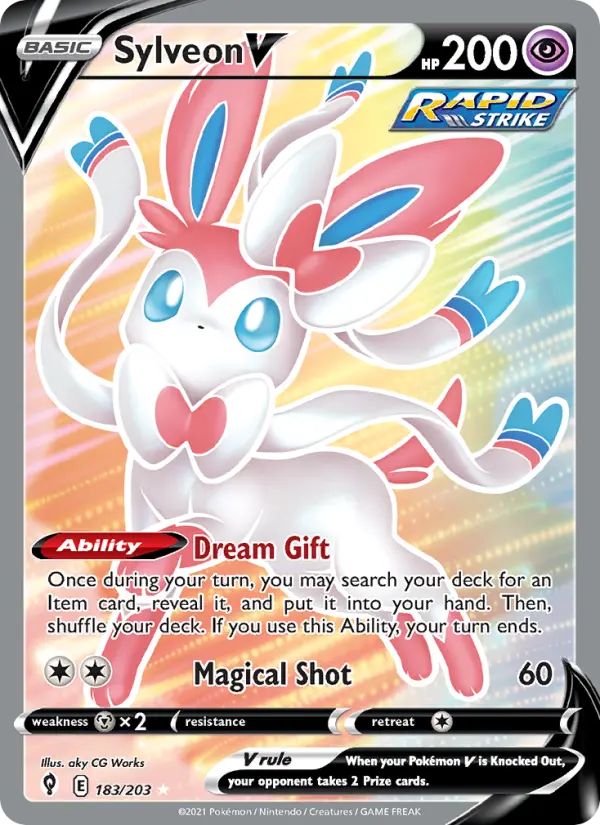 Sylveon V, Pokémon card