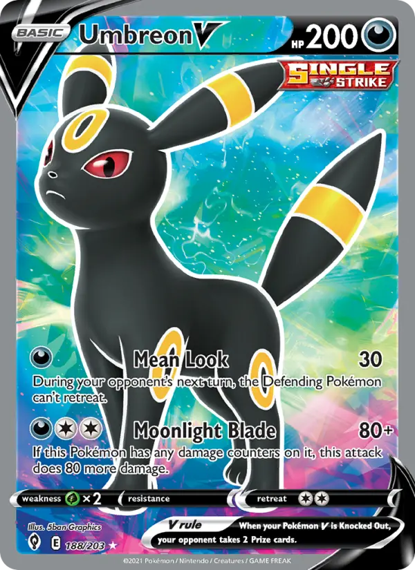 Umbreon V, Pokémon card