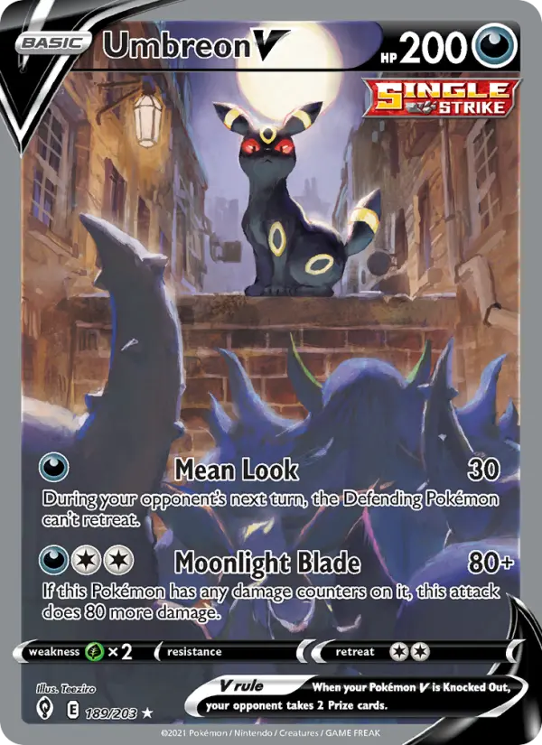 Umbreon V, Pokémon card