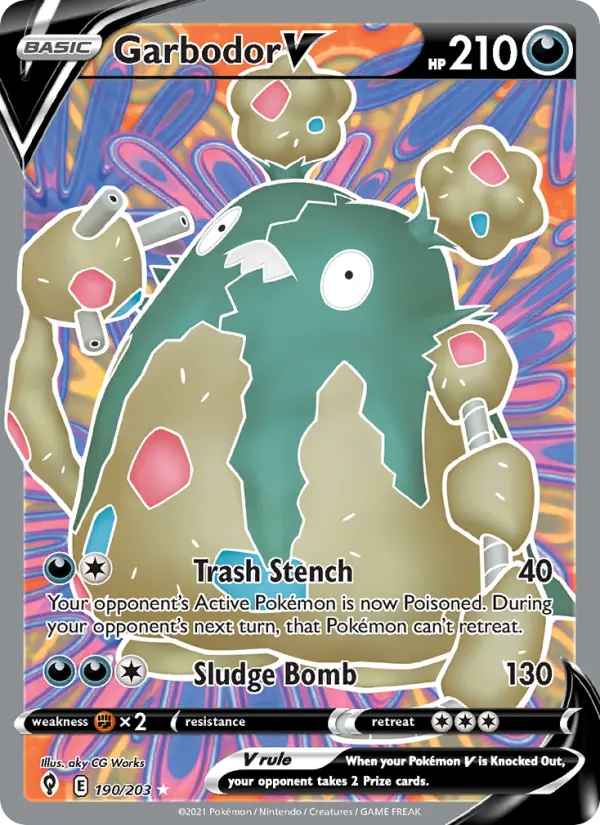 Garbodor V, Pokémon card