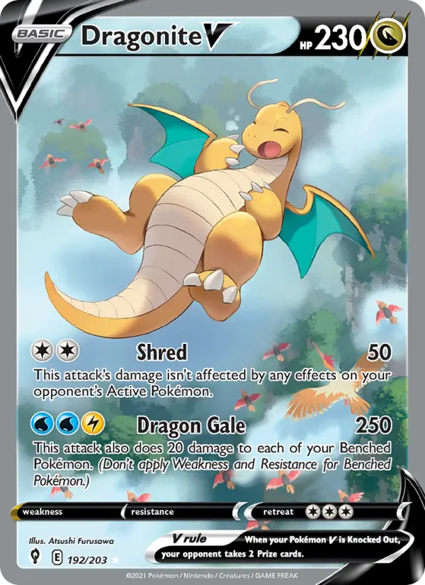 Dragonite V, Pokémon card