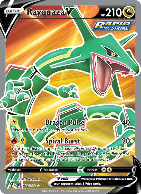 Rayquaza V, Pokémon card