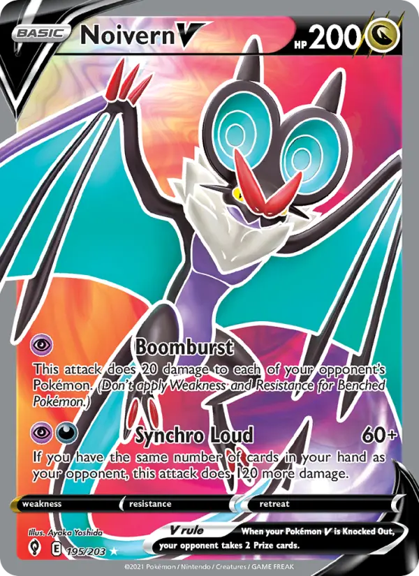 Noivern V, Pokémon card