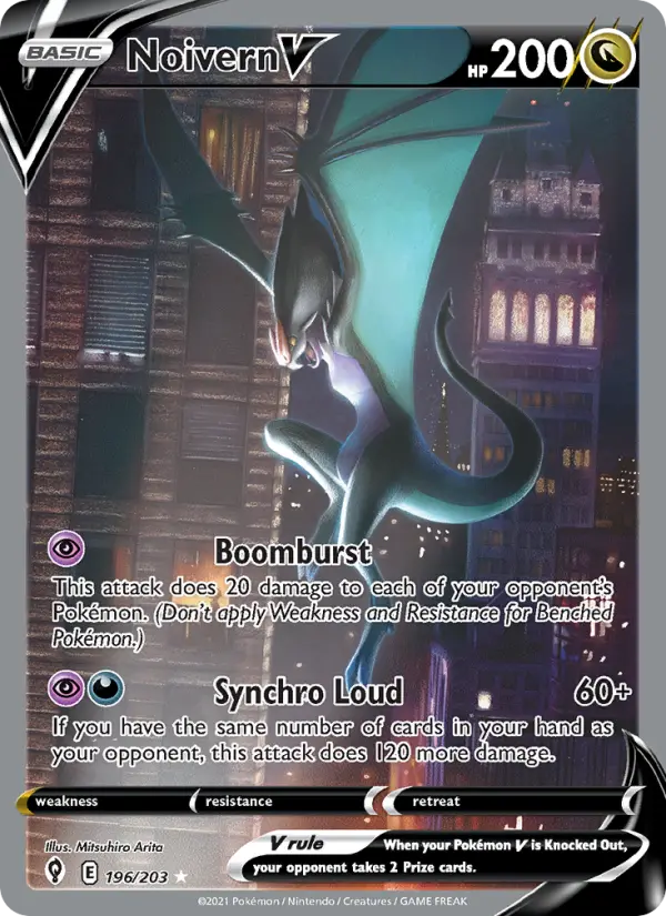 Noivern V, Pokémon card