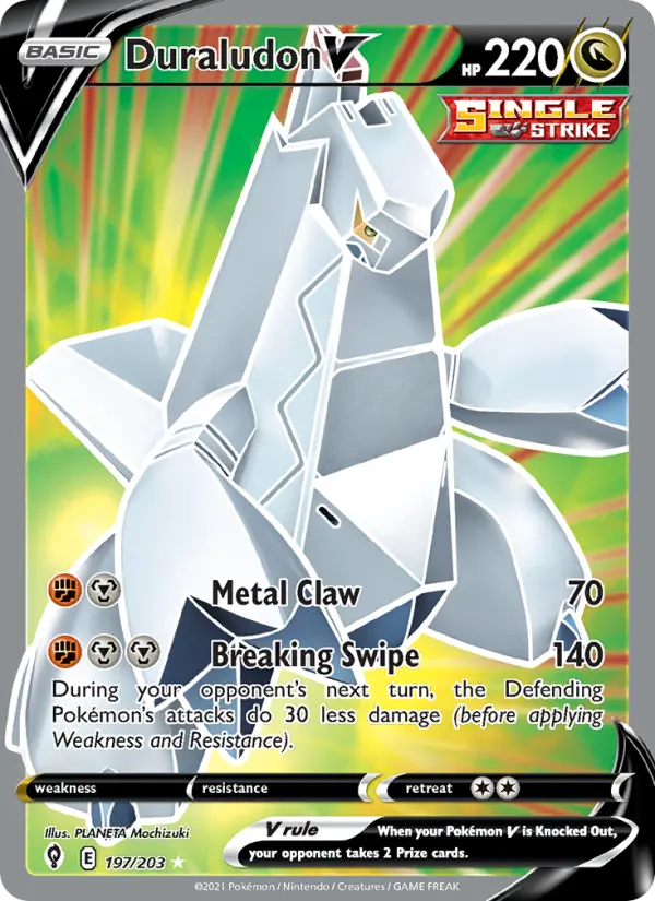 Duraludon V, Pokémon card