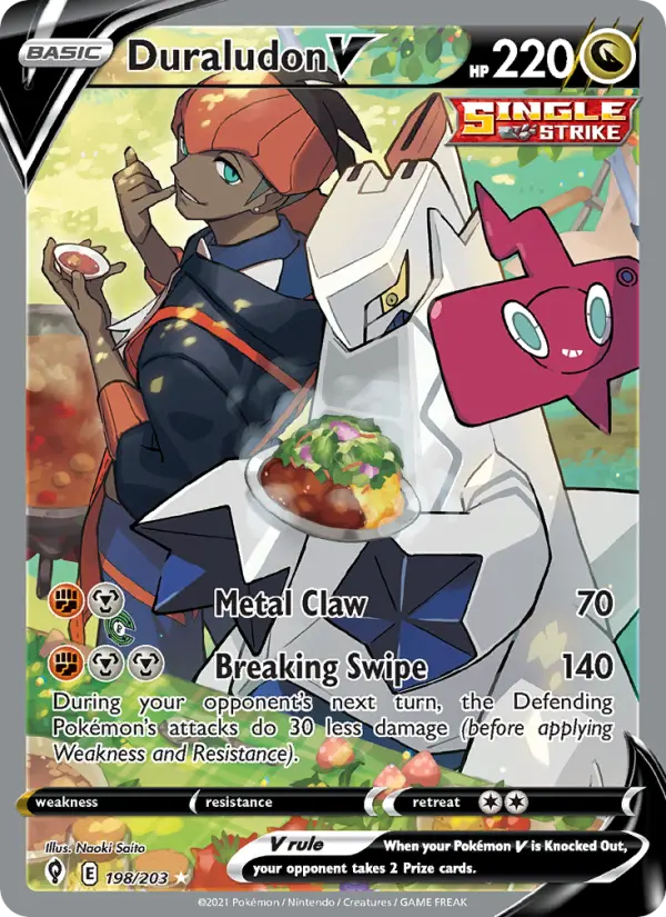 Duraludon V, Pokémon card