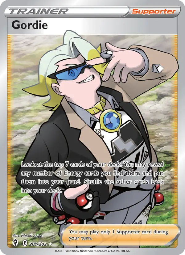 Gordie, Pokémon card