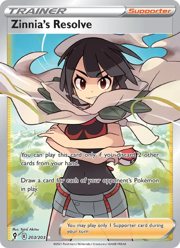 Zinnia's Resolve, Pokémon card