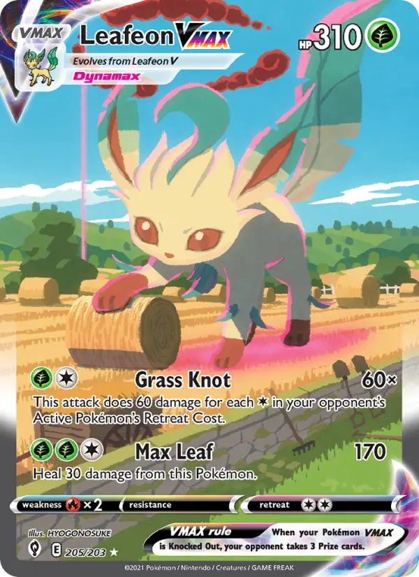 Leafeon, Pokémon card