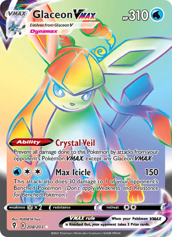 Glaceon VMAX, Pokémon card