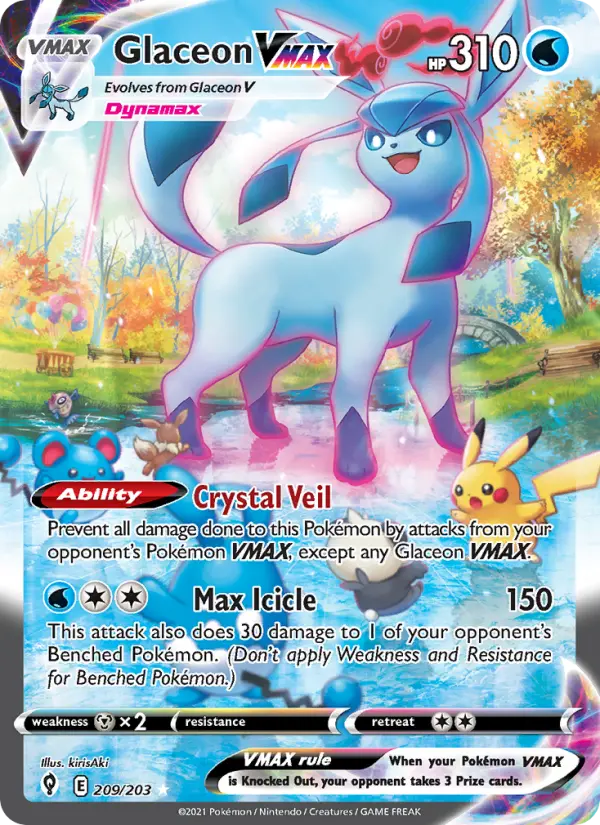 Glaceon VMAX, Pokémon card