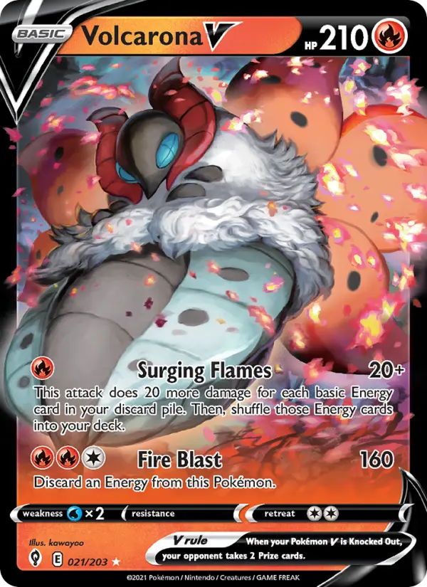 Volcarona V, Pokémon card