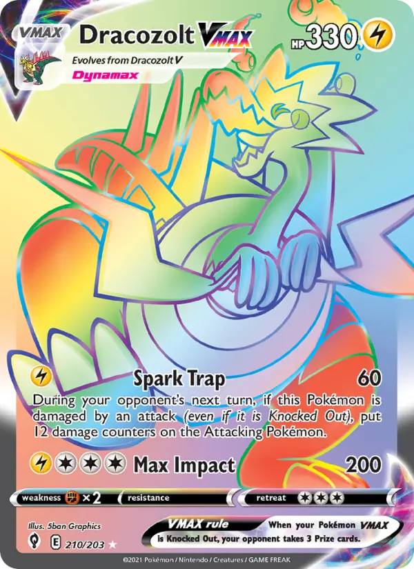 Dracozolt VMAX, Pokémon card