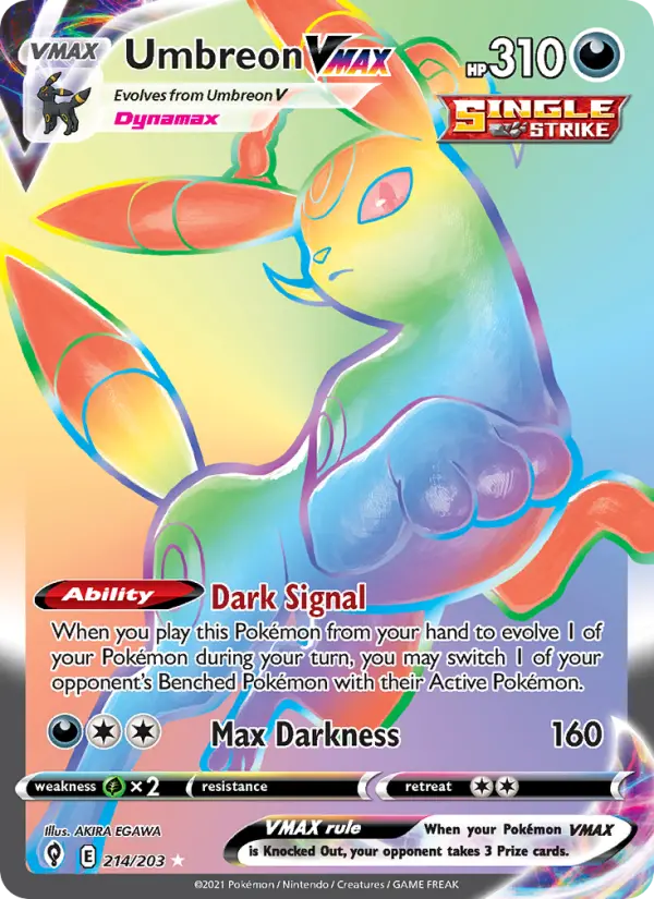 Umbreon VMAX, Pokémon card