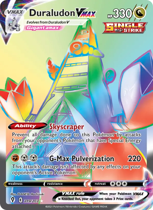 Duraludon VMAX, Pokémon card