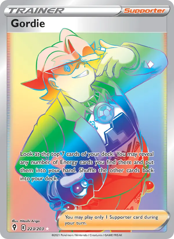 Gordie, Pokémon card