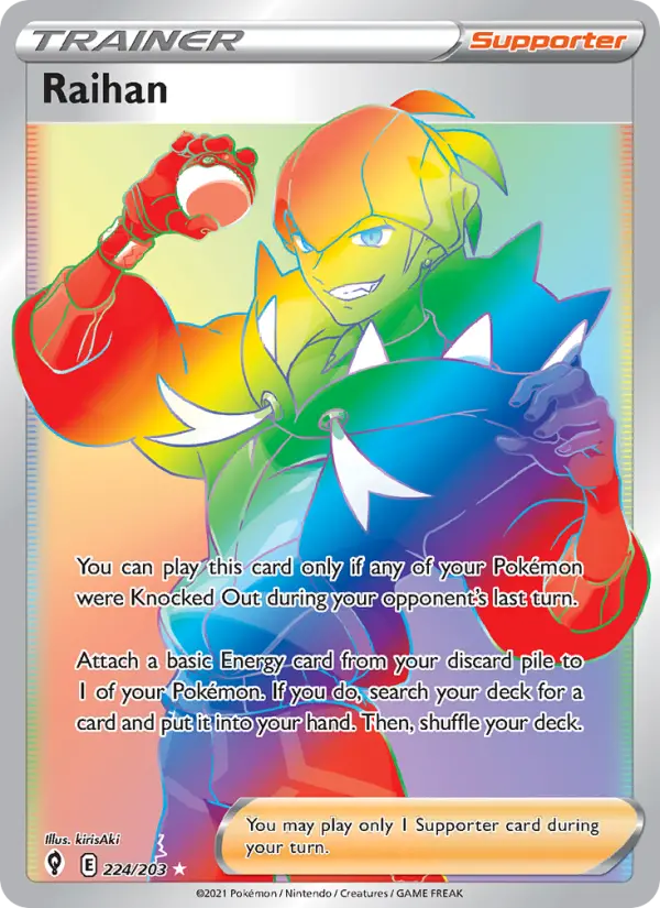 Raihan, Pokémon card