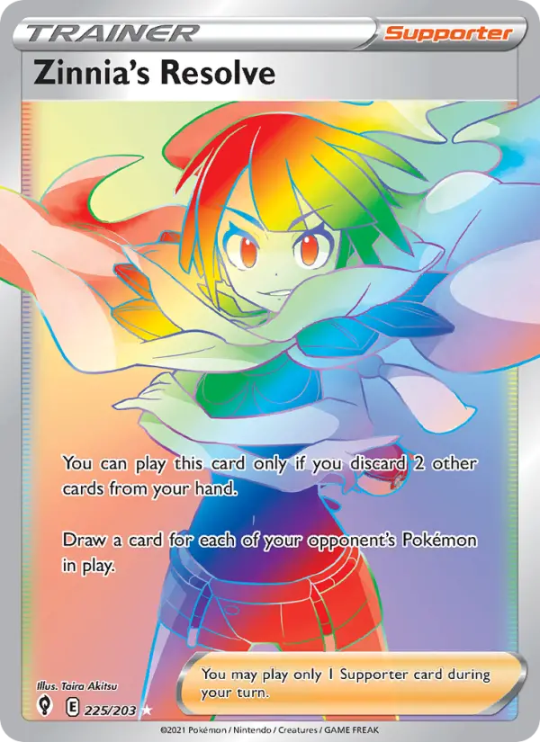 Zinnia's Resolve, Pokémon card