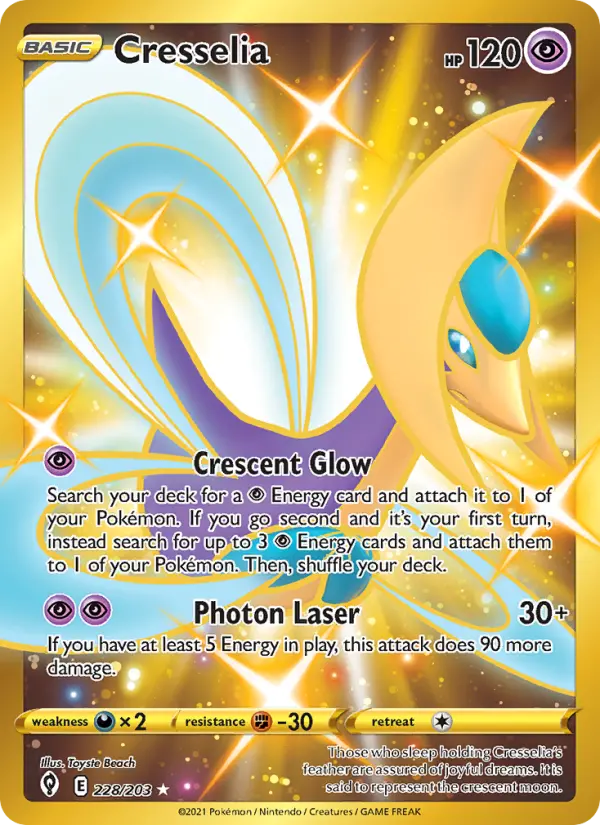 Cresselia, Pokémon card