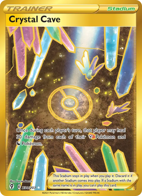 Crystal Cave, Pokémon card