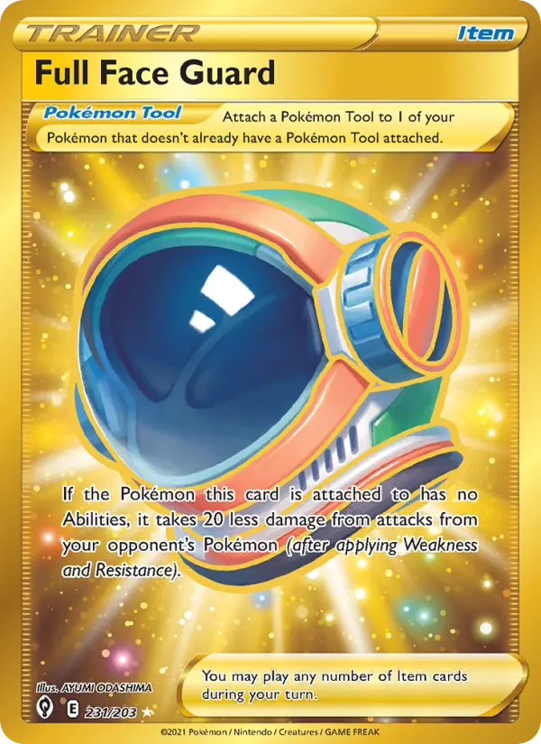 Full Face Guard, Pokémon card