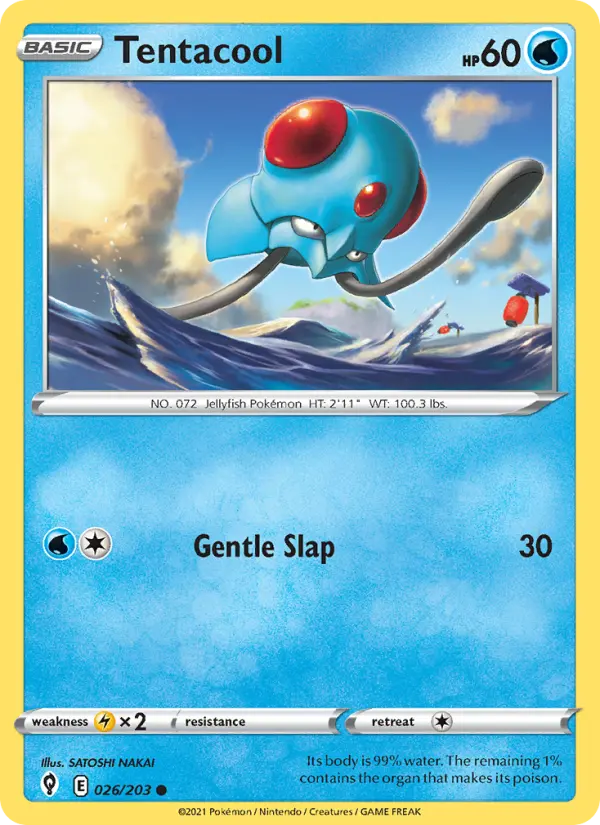 Tentacool, Pokémon card