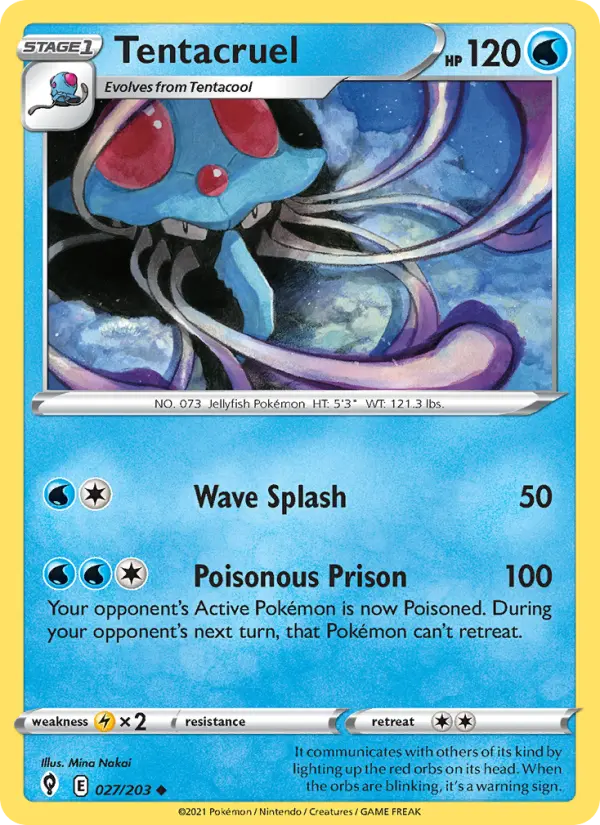 Tentacruel, Pokémon card