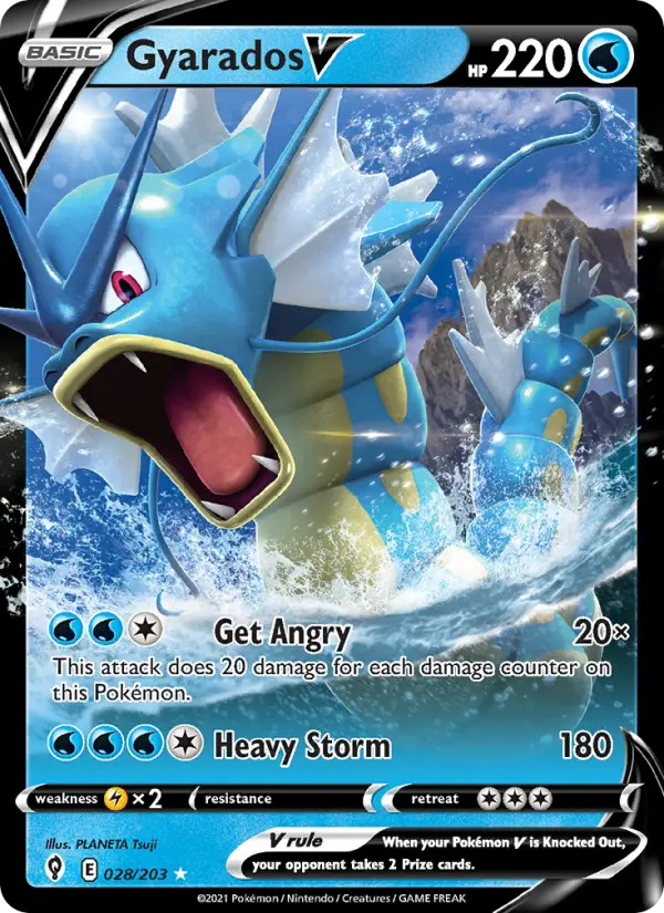 Gyarados V, Pokémon card