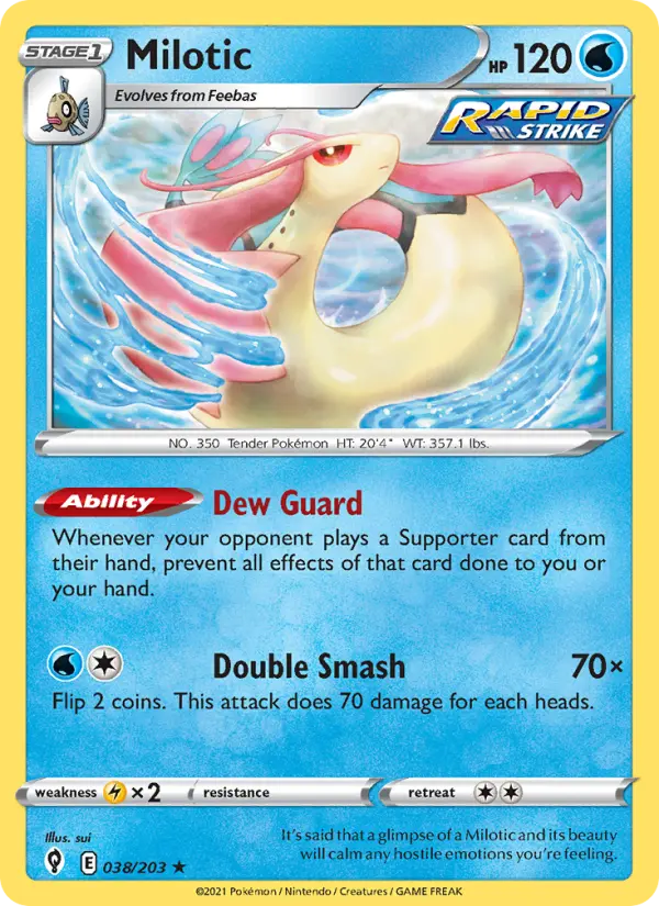 Milotic, Pokémon card